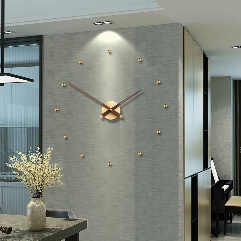 

Parete Silent Watches Metal Large Home Orologi Room Design Da Clocks Living Decor Spain Luxury Wall Clock Gift Modern Wall
