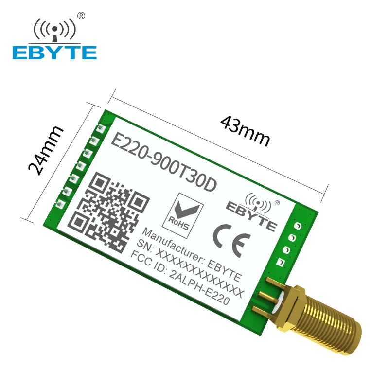Беспроводной модуль LLCC68 LoRa 868 МГц 915 30 дБм с длинным диапазоном 10 км