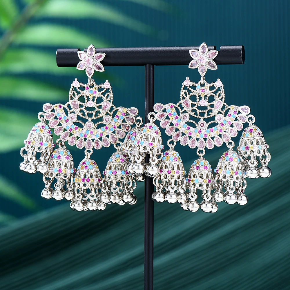 

Missvikki Dense Bells Pendant Earrings For Women Bridal Wedding Daily Surper Jewelry Noble Luxury Gorgeous High Quality