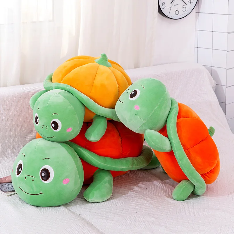 

Zqswkl 35/50/60cm kawaii creative cute turtle plush toy doll pumpkin doll pillows hugs for children comfort dolls