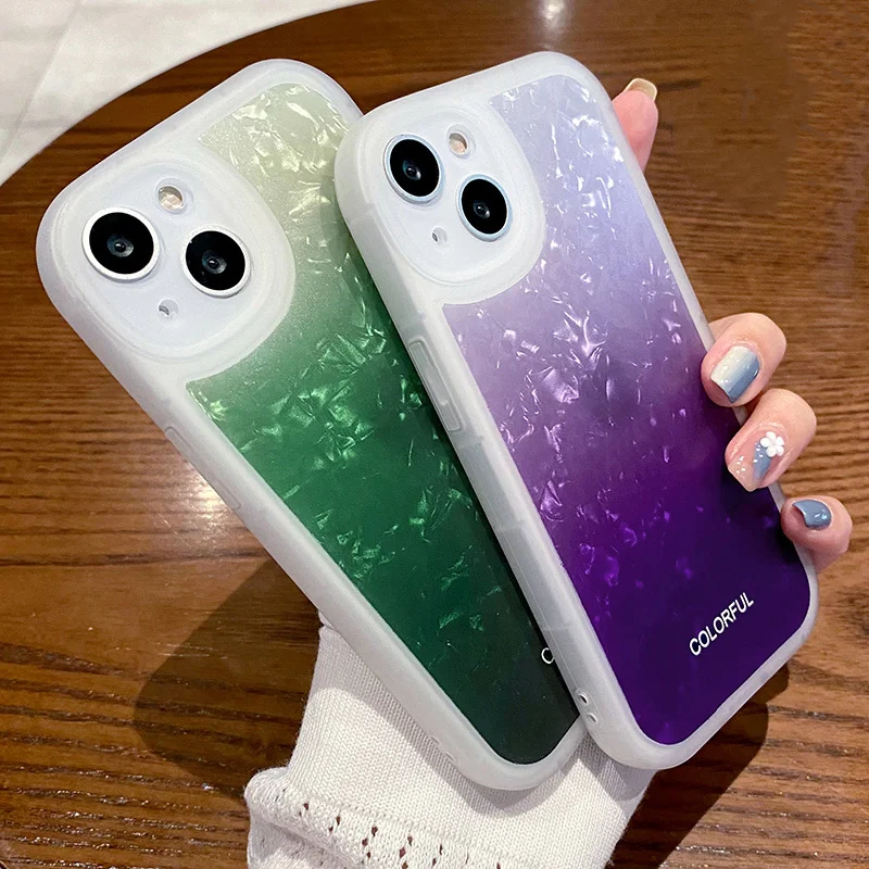 Soft shockproof transparent shell for iPhone compatible with models 13 12 11 Pro max x XS XR 13pro luxury color |