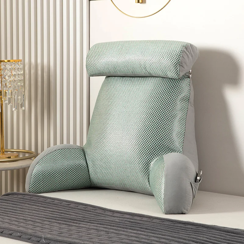 

Охлаждающая латексная подушка, треугольная подушка для чтения, съемная моющаяся подушка для дивана для чтения, татами, Подушка для спины кровати, домашний декор 75x58 см