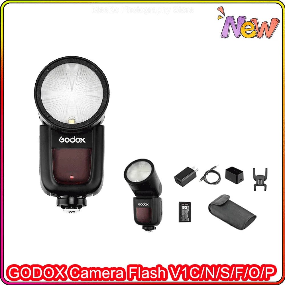 

Godox V1 Flash V1C V1N V1S V1F V1O V1P TTL 1/8000s HSS Speedlite Flash for Canon Sony Nikon Olympus Fuji Panasonic Pentax Camera