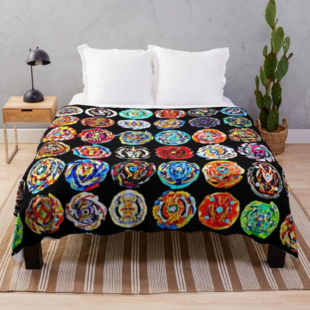 

Boho Bedding Sherpa Blanket Anti-Pilling Flannel Plaid With Tassels Beyblade Burst Bungou Stray Dogs Throw Blankets