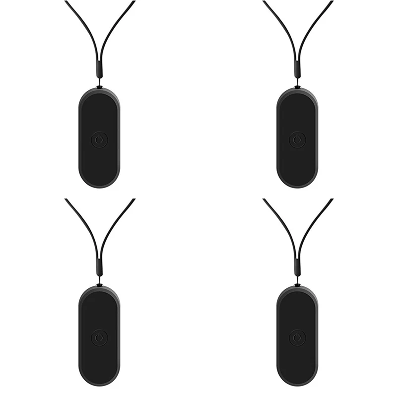 

4X Hanging Neck Air Purifier, Stylish Personal Wearable Mini Portable Negative Ion Air Purifier Black