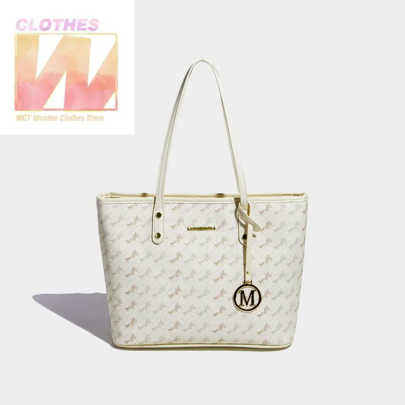 2023 Leather Women's Shopping Bag Large Capacity Tote Bags for Women Designer Female Handbags Japan Style Beach Bag Casual Totes