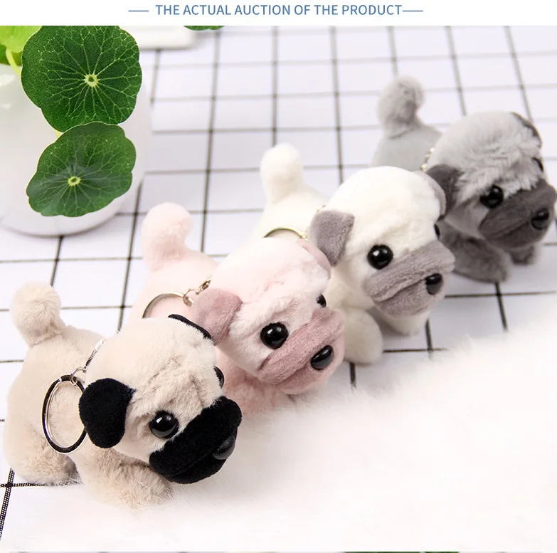 Новый милый плюшевый мягкий брелок Shar Pei с молоком щенком куклой Реалистичная