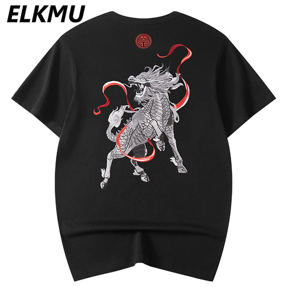 

Летняя модная свободная хлопковая Футболка с животными, модель 2023 года, черные и белые топы с коротким рукавом, топы в стиле Харадзюку, хип-хоп