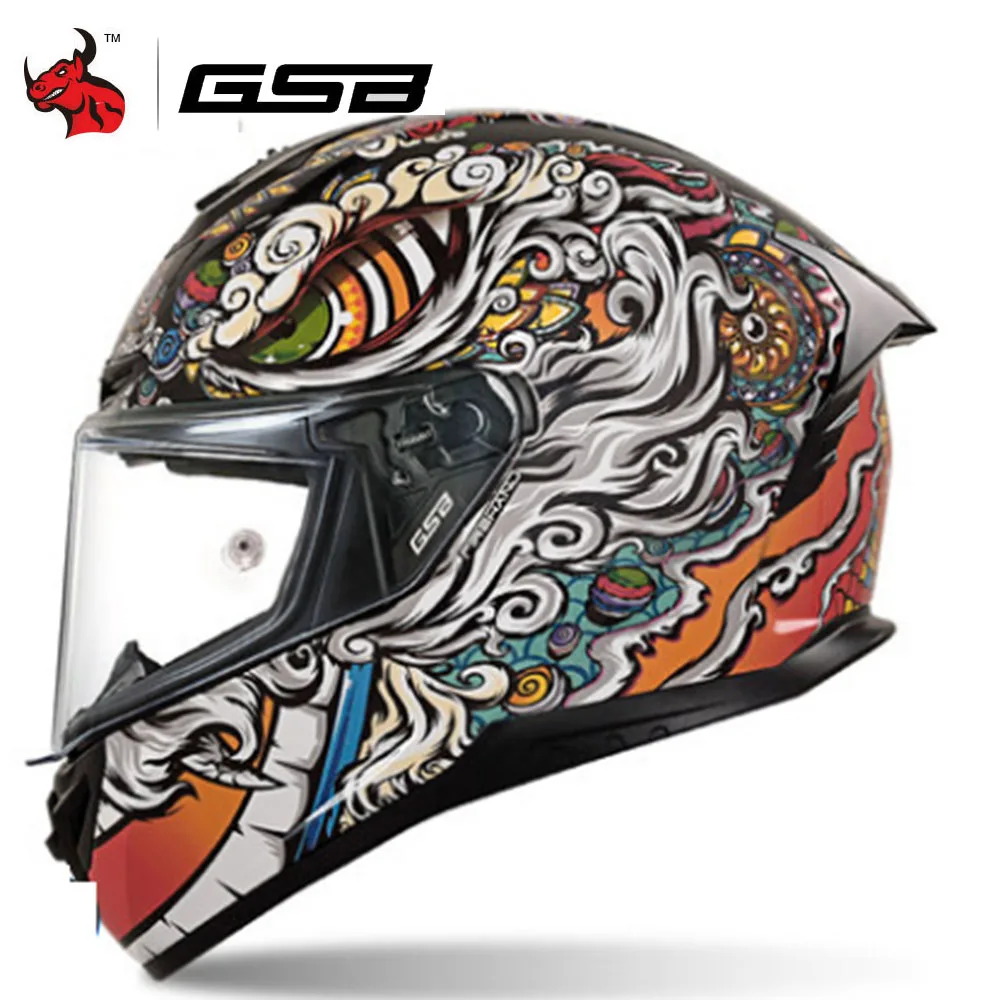 

Four Seasons Multicolor Men And Women Motorcycle Equipment Safety Helmet Full Helmet Protective Helmet Riding Helmet