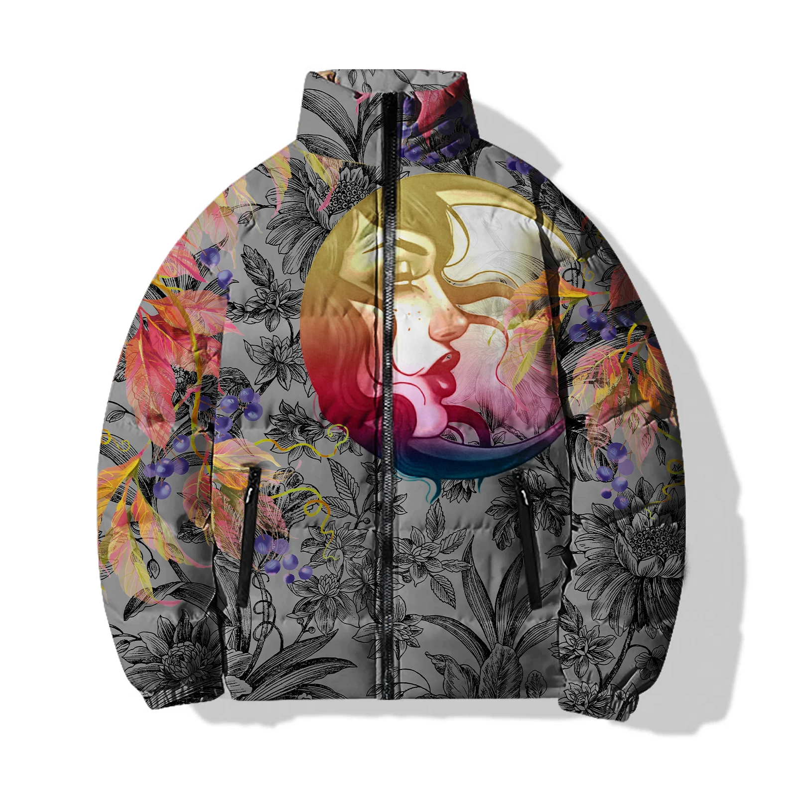 Мужская зимняя теплая куртка с графическим принтом