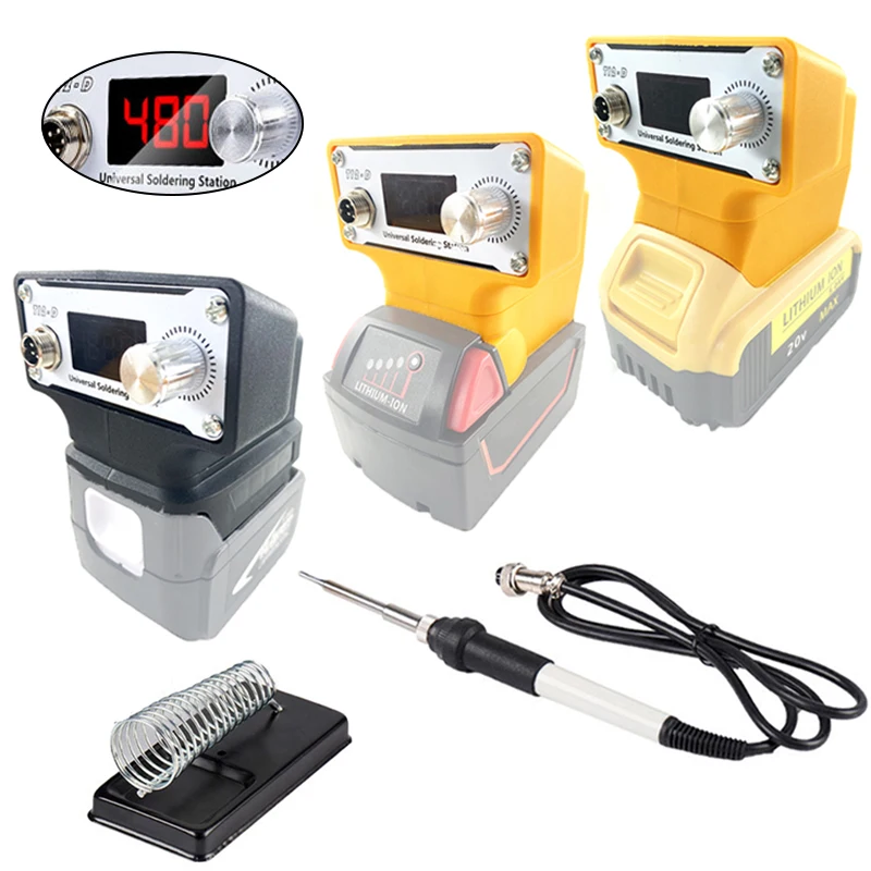 Station For Makita/milwaukee/dewalt 20v 18v Li-ion Battery Electric Welding Station With Lcd Display