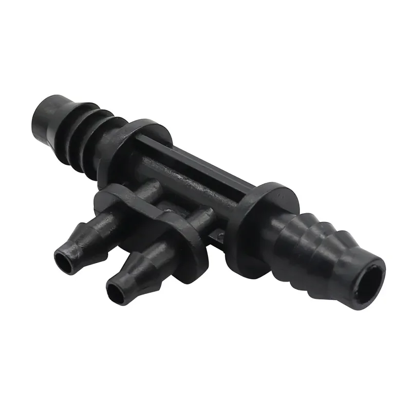 

Дюйма 4-ходовой разветвитель для садового шланга, Редукционный тройник, штуцер, от 3/8 до 1/4 дюймов, капельное орошение, 10 шт.