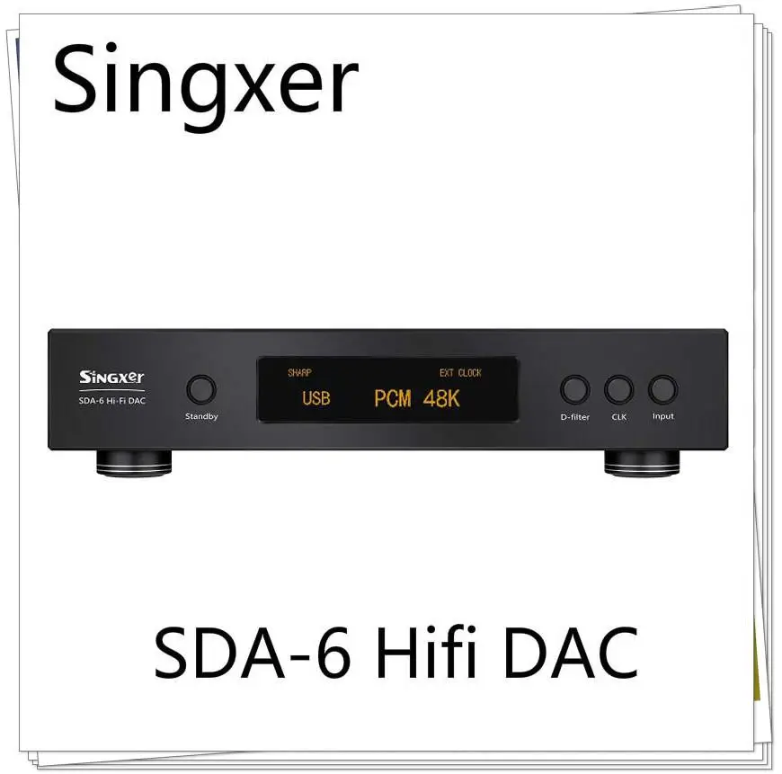 Цифровой аналоговый декодер Singxer SDA-6 DAC DSD512 AK4499 XMOS XU208 I2S USB NOS PLL Native Direct Solution Hi-Fi Music