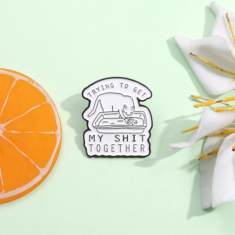 Эмалированные булавки брошь в виде шкуры на лацкан