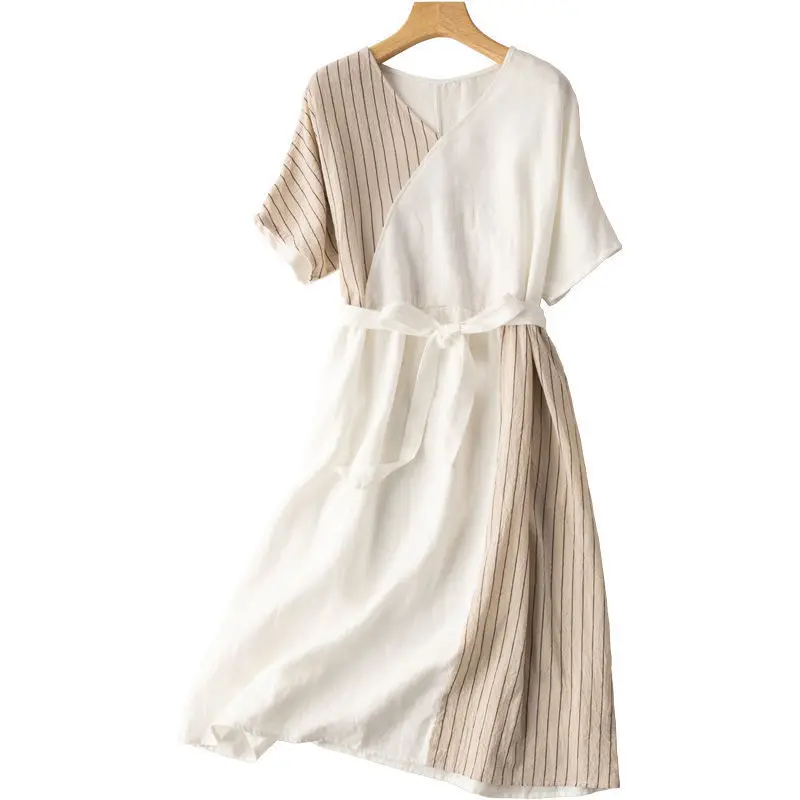 

2022 Summer New Pregnant Women's Fashion Loose Mid length Dress GRAY22