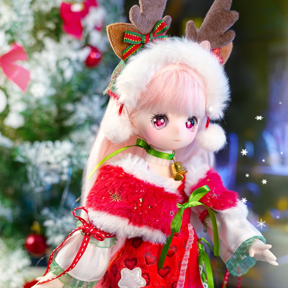 Фото Кукла милая Fawn DBS 1/4 BJD сказочная девушка, семейная картонная игрушка Lala Ruru Egg ACGN SD коллекционная игрушка №1