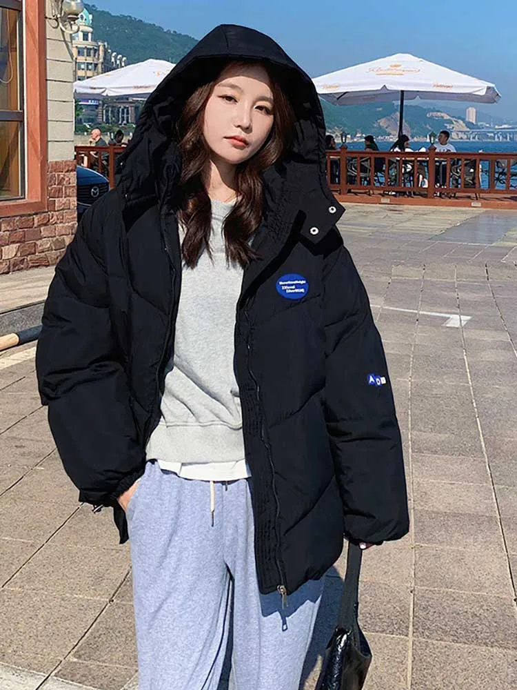 Designer Women's Short Jacket Fashion Casual Solid Winter Jackets for Women 2022 Female Coat Cotton Clothes Coat Parka