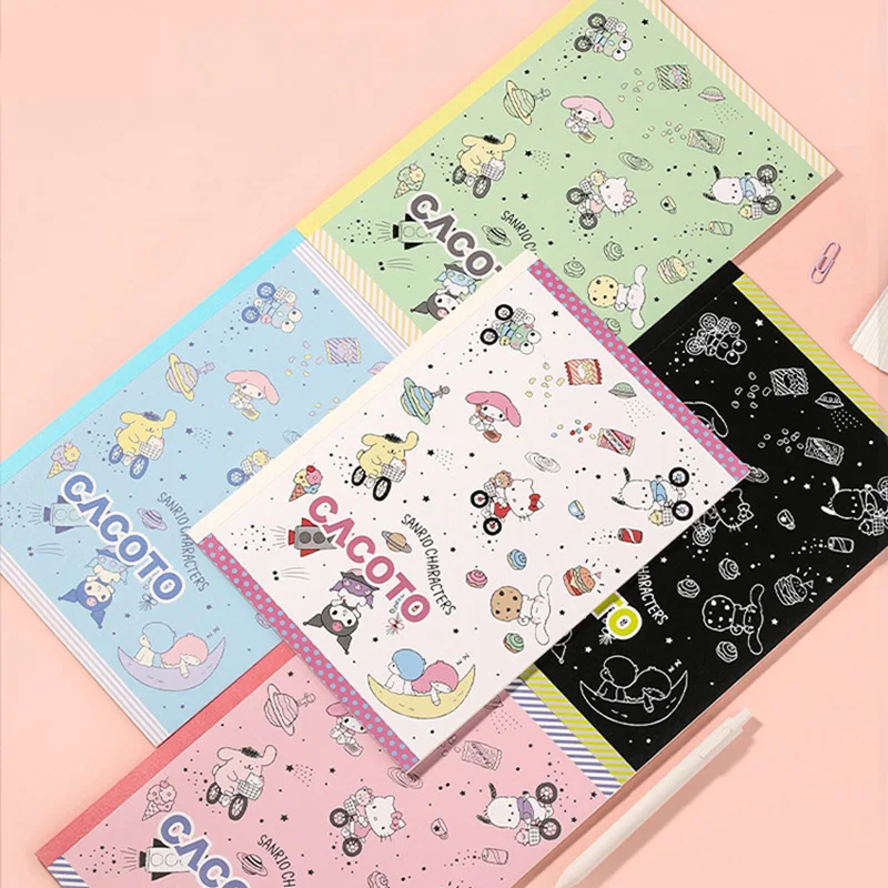 

Sanrio Japanese Mymelody Kuromi Cinnamoroll Notebook B5 Notepad Students Use Cute Kawaii Girl Wrong Title Book Wireless Binding