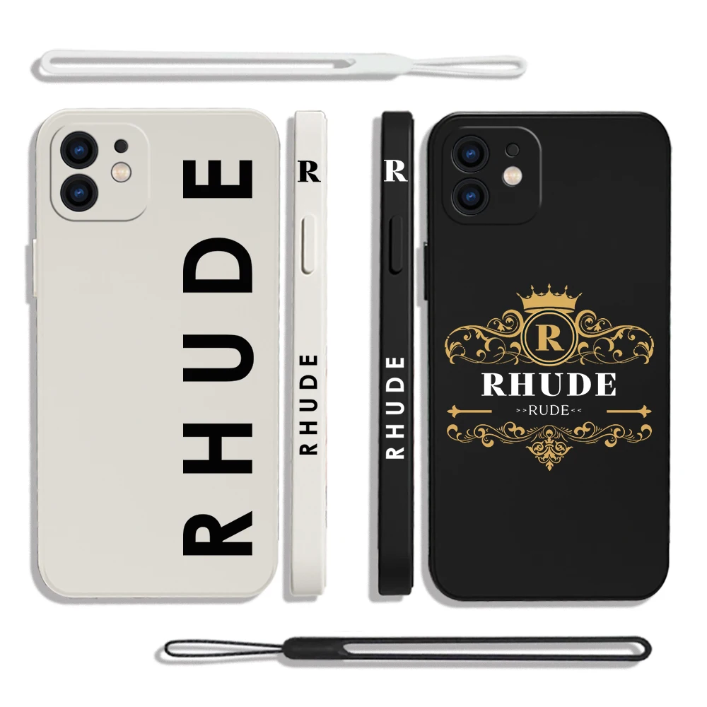 

Hip Hop Sunset Rhude Phone Case For Samsung A53 A50 A12 A52 A52S A51 A72 A71 A73 A91 A32 A22 A20 A30 A21S 4G 5G with Hand Strap
