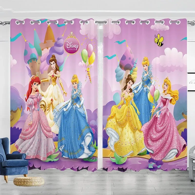 Фото Disney Принцесса Барби Белль Золушка занавески окна шторы затемняющие шторы для детской комнаты пользовательские шторы домашний декор №4