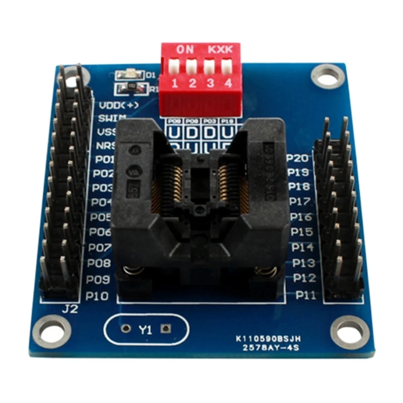 

STM8S 8L TSSOP20 Burning Holder Testing Holder Downloader Programmer Adapter Test Socket Burning Seat Downloader