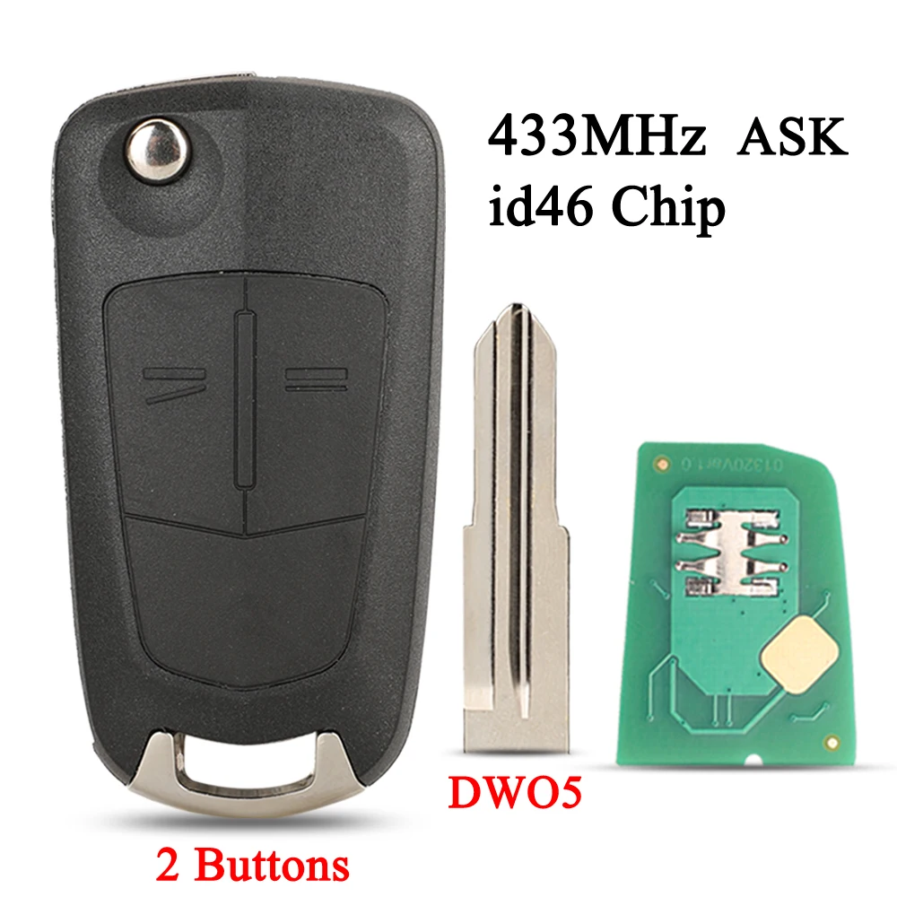 

Jingyuqin дистанционный 434 МГц/ASK ID46 CHIP автомобильный ключ для Chevrolet Captiva 2006 2012 для Opel Antara 2007 2011 для Gmc Key Blade DWO5