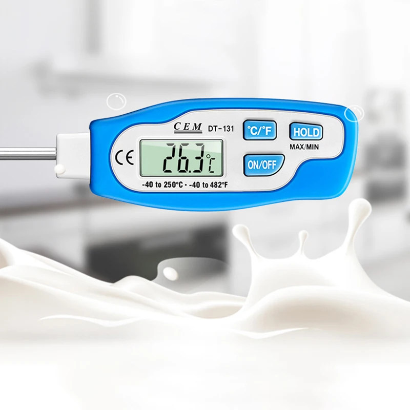 

Portable Pen Probe Thermometer,Food,Liquid,Soil High Accuracy Temperature Measurement,LCD Display,Celsius Fahrenheit Switching