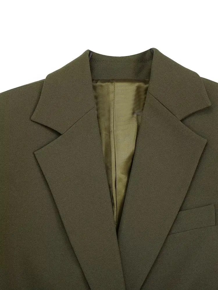 Jenny&Dave 2023 New Retro Split Belt Design Blazers Fashion Women's Suit Women Tops