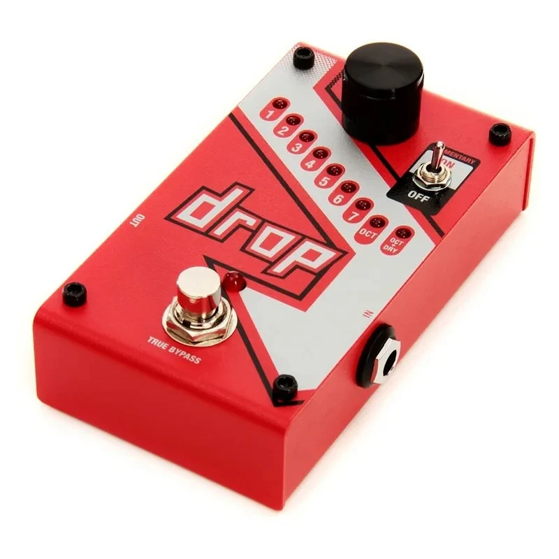 Фото 100% Оригинальная педаль эффектов Digitech Drop Tune для электрогитары и бас-гитары, лимитированная серия, одинарный эффект, Compound Drop Tune №3