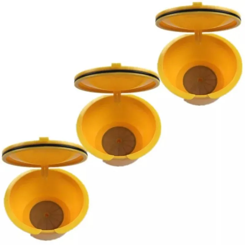 

3 Pieces Reusable Coffee Capsule Filters Plastic Coffee Filter Cups Refillable Reusable Coffee Capsule Cups