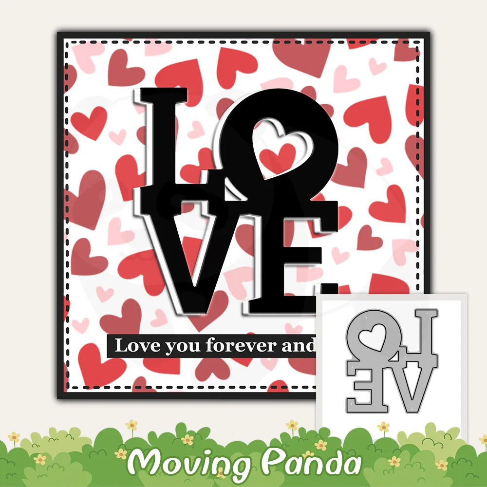 

Love And Heart Mini Metal Cutting Dies Valentine's Day Gifts Embossed DIY Scrapbooking Cut Dies For Cards Album Crafts Decor