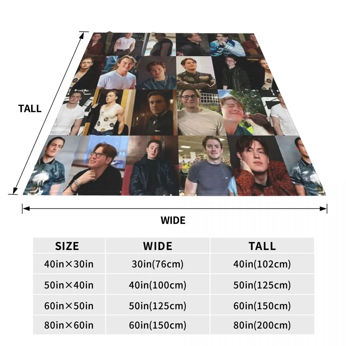 Комплект одеяло в стиле Коннор портативный супер мягкий плед с фланцем для