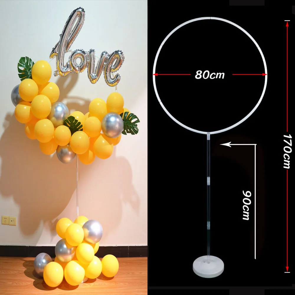 

80cm Round Balloon Arch Ring Stand Circle Balloon Arch Support Round Ring Holder for Wedding Baby Shower Birthday Party Decor