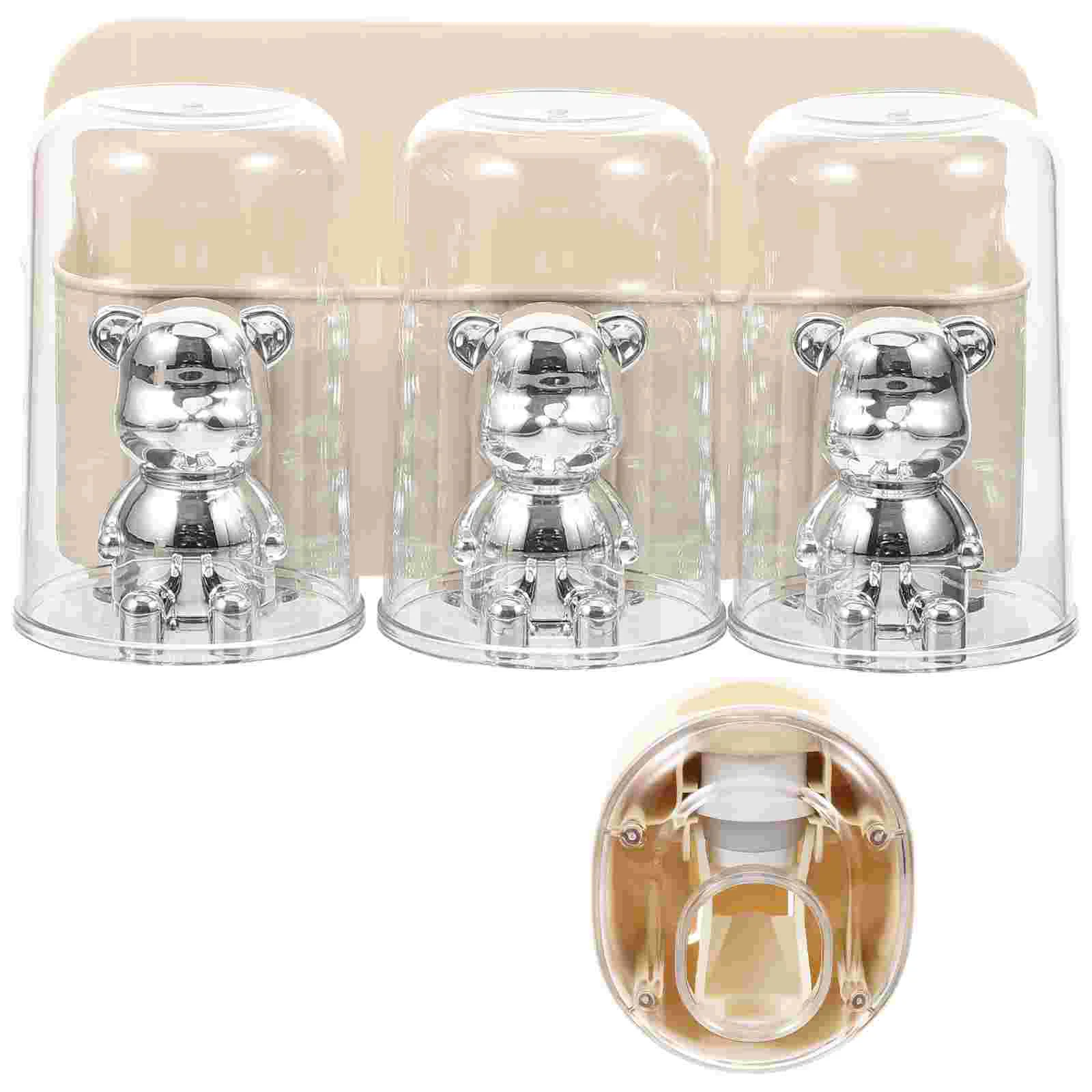 

Rack Bathroom Holder Shelf Organizer Home Accessory Plastic Wall Mount Toothbrushes