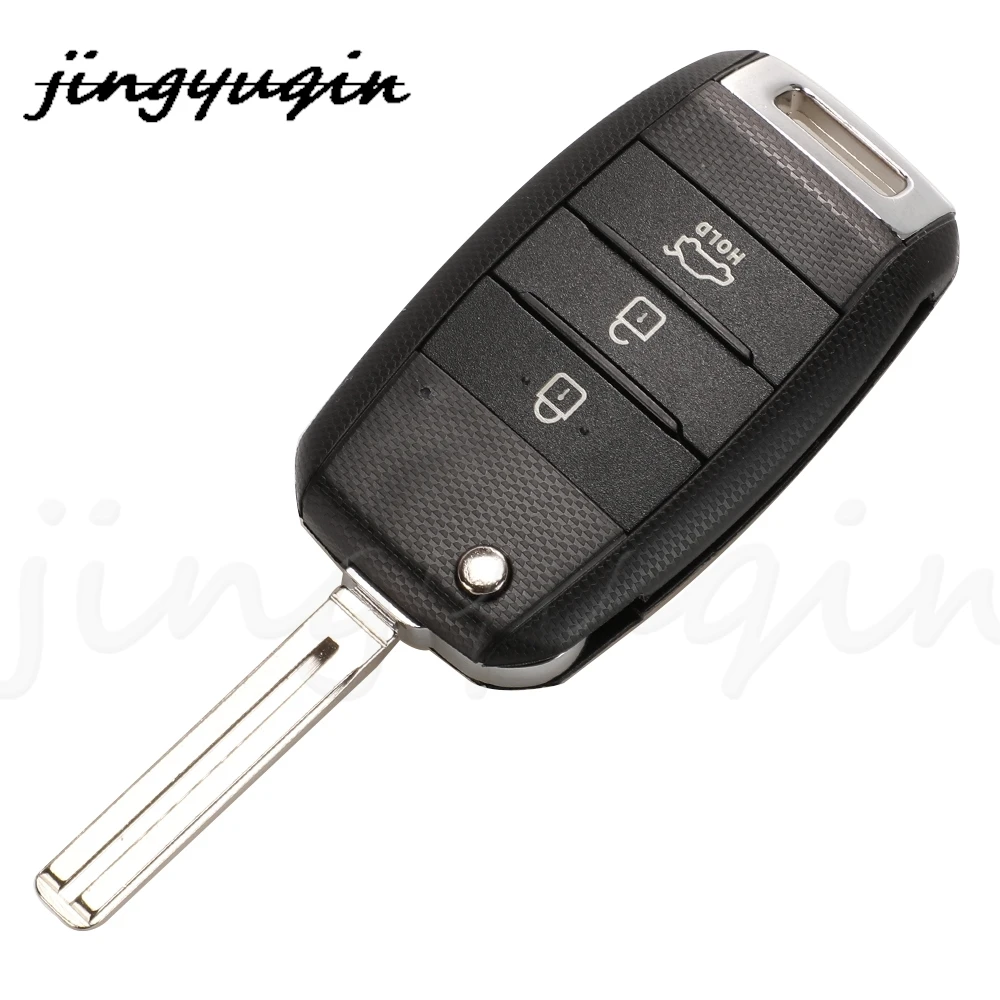 Jingyuqin 3-кнопочный Раскладной Автомобильный Брелок 433/92 МГц ID46 Чип