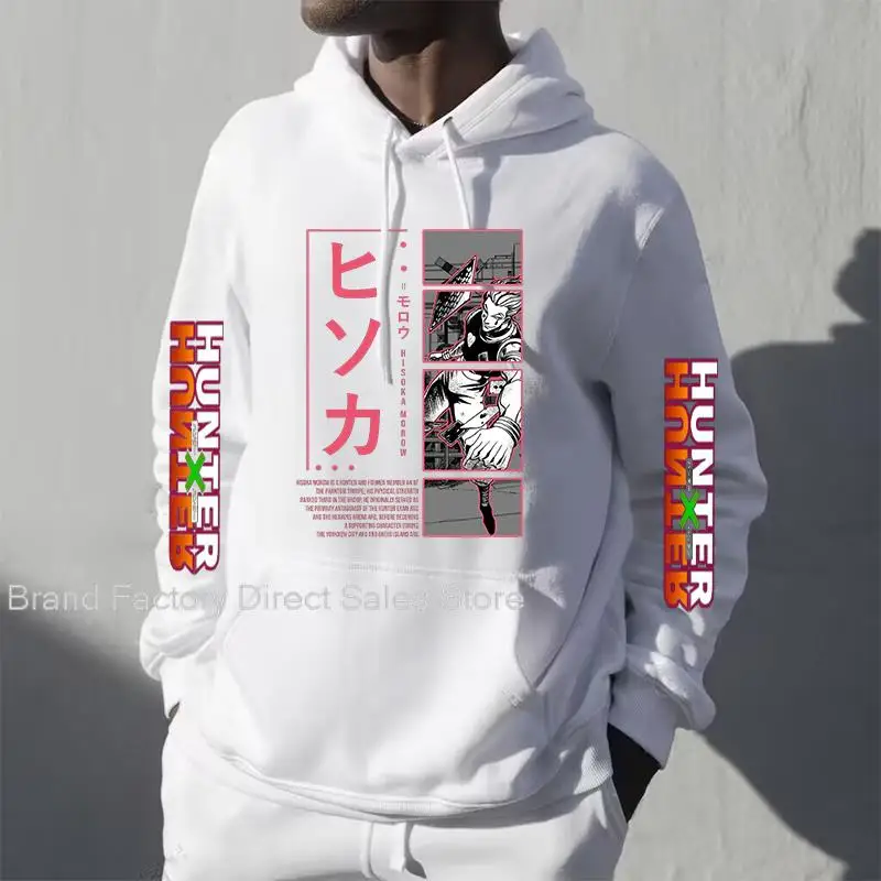 

Cute Mens Hoodies Hunter X Hunter Men Women Pullovers Sweatshirts Killua Zoldyck Hisoka 90s Anime Women Hoody Streetwear Tops