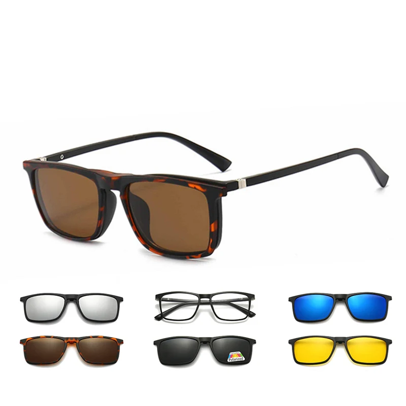 Очки солнцезащитные поляризационные с магнитной застежкой для мужчин и женщин