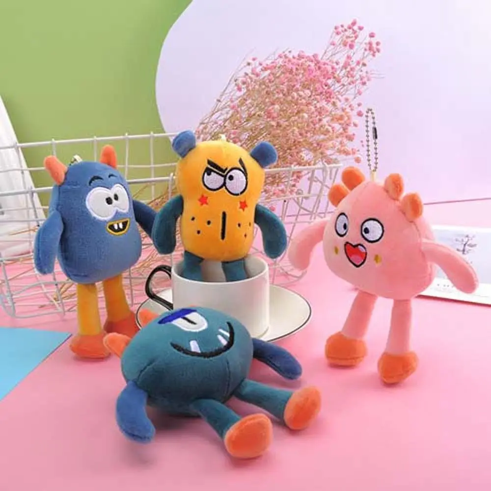 

Брелок для ключей с маленькой куклой, аксессуары для школьных сумок, брелок для ключей, плюшевый брелок с животными, мягкие игрушки, брелок с уродливой плюшевой игрушкой