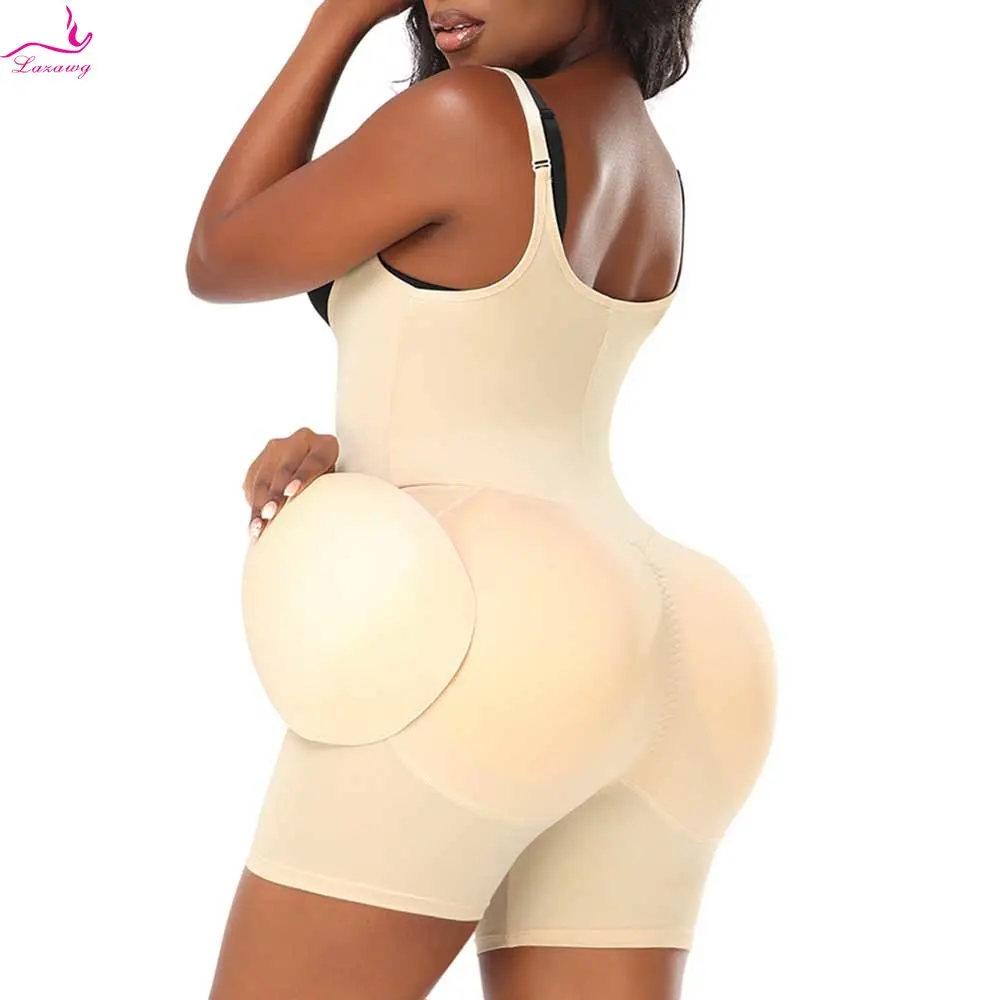 LAZAWG Hip Shapewear Bodysuit Women Butt Lifter Hip Enhancer Control Panties Slimming Flat Belly Body Shaper Push Up Panties