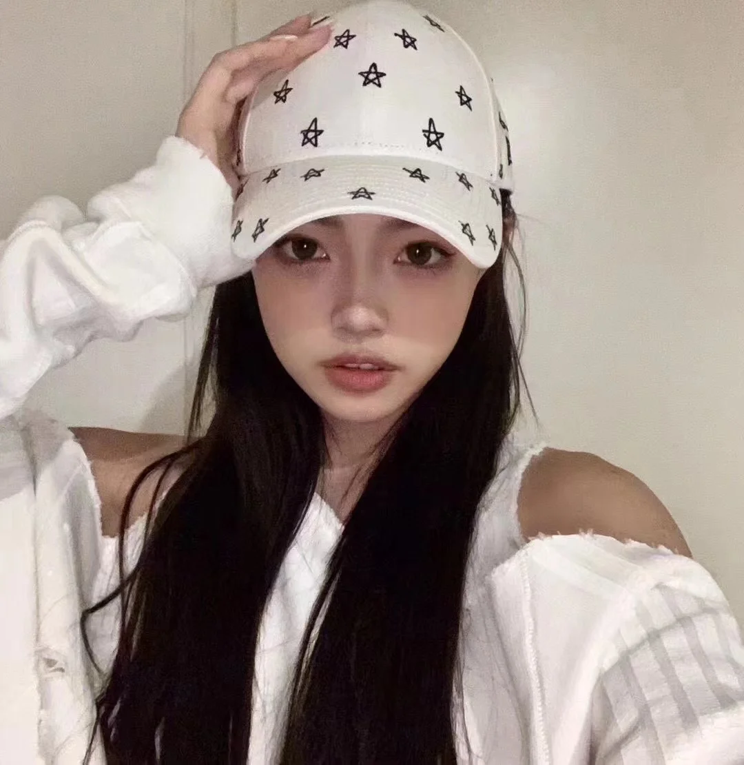 

White Baseball Cap Brand Fashion Embroidered Duck Tongue Cap Spring and Summer Men's and Women's Outdoor Sunshade Hat BQ0923