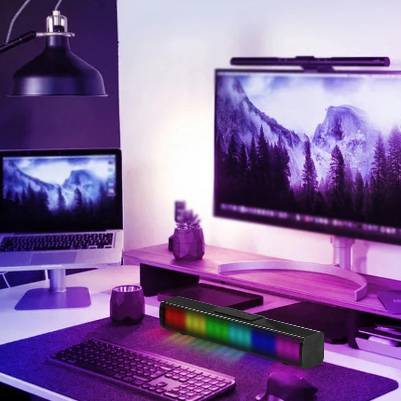 

Беспроводная стереоколонка K1KF, настольный динамик с двумя USB-портами и регулировкой громкости, идеальный подарок для мальчиков и девочек, в...