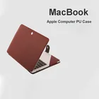 Новый чехол для ноутбука из искусственной кожи для Apple Macbook Air Pro 13 14 15 16 дюймов, чехол для ноутбука с застежкой для Macbook A2442 A2485, новинка 2020 2021