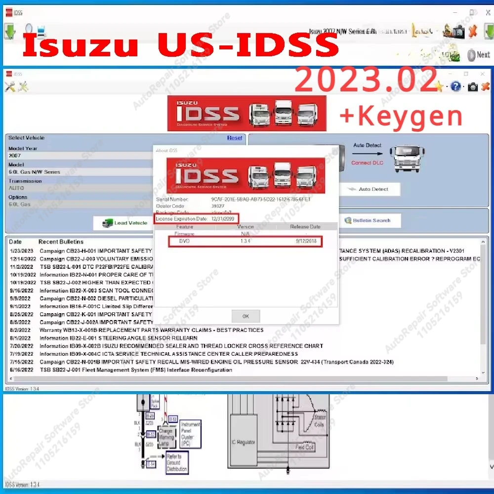 Фото Для Isuzu US-IDSS [2024.08] для диагностической сервисной системы Isuzu (новый американский IDSS) [2023.02] KEYGEN №3