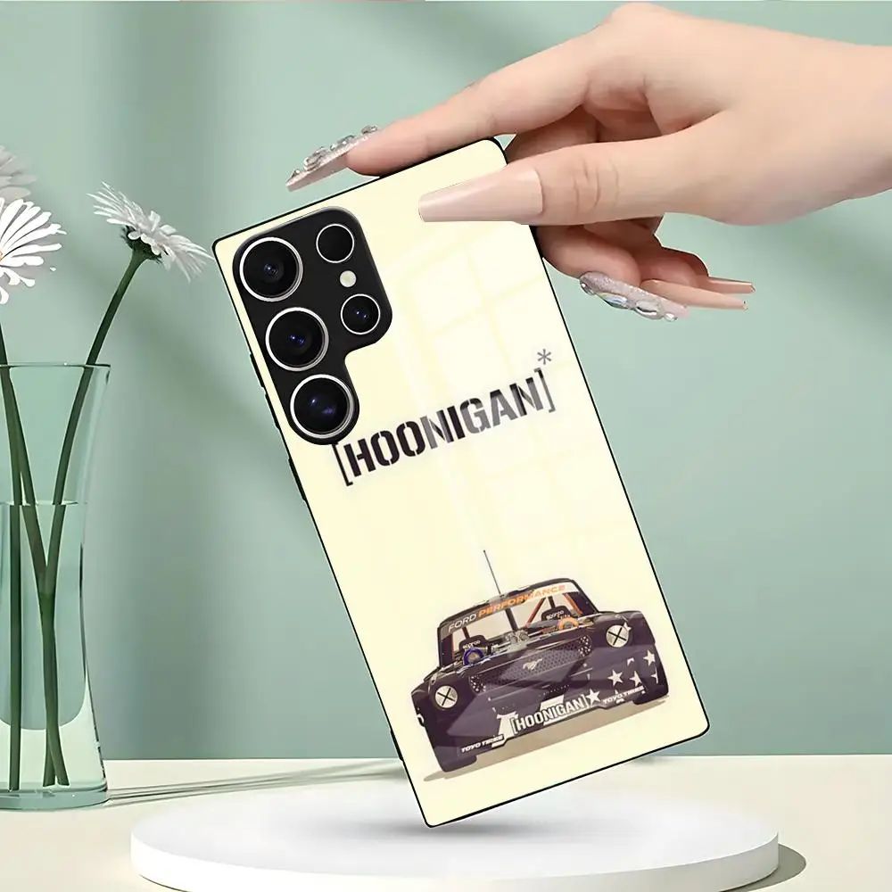 Чехол для телефона H-HooniganS Racing Car для Samsung S26 S25 Edge S24 S23 S22 Ultra Plus Fe A57 A37 A17 A56 5G, стеклянный чехол (art.: 3920dba24a769) - 3920dba24a769
