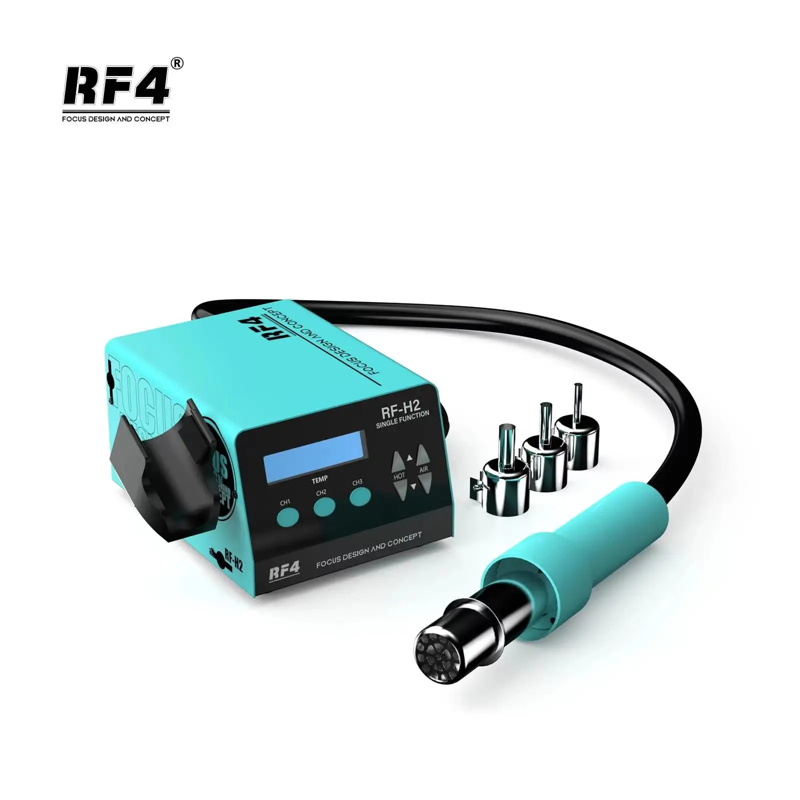 Станция паяльная RF4 New1000W с термофеном и цифровым дисплеем интеллектуальная