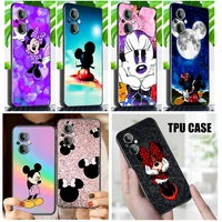 anime mickey minnie disney phone case for oneplus nord n200 n20 ce2 lite ce 10 9rt 9r 9 8 8t 7 7t 6 6t pro 5g black tpu cover