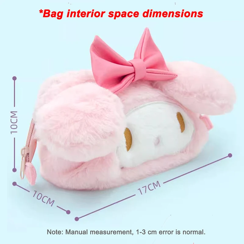 Sanrio модная плюшевая косметичка для хранения My Melody Cinnamoroll Kuromi Hangyodon кошелек монет