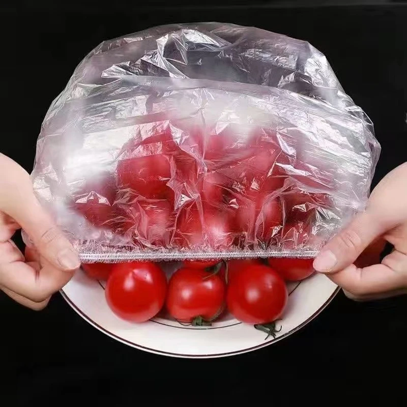 

50PCS Reusable Food Storage Covers Bags for Elastic Plate Silicone Lid Covers Vacuum Bags for Kitchen Food Fresh Seal