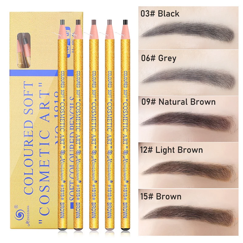 Set Microblading Long-lasting Pull Cord Peel-off Permanent Makeup Dermatograph Pencil Tattoo Supplies