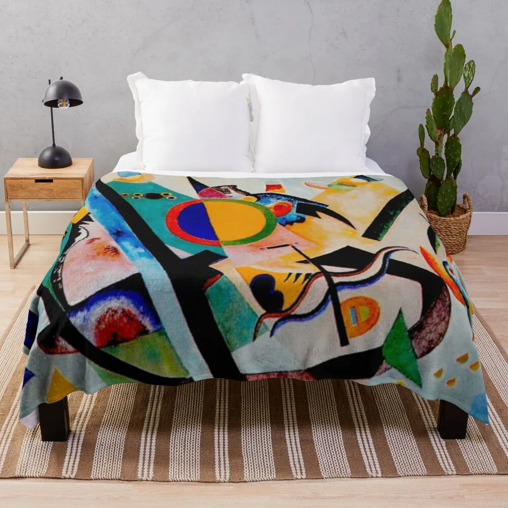 

Wassily Kandinsky | Multicolored-Circle |Kandinsky Inspired Fine Art Throw Blanket